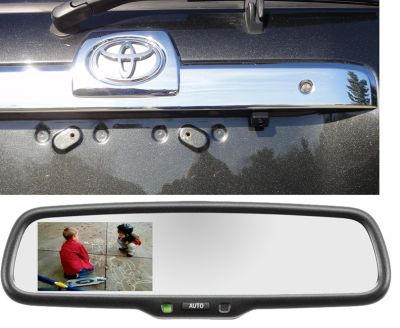 Premium Backup Camera, Gentex® Video Mirror, Fits 2003-2015 Toyota® 4Runner 