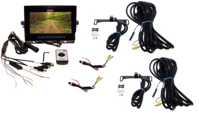 UTV Dual Mount Camera with 7" Waterproof Monitor-2 Cams