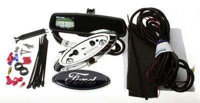 Emblem Backup Camera Kit, Gentex Mirror Fits 2005+ F150, Super Duty