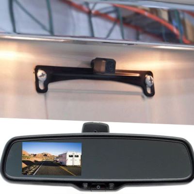 Mini Universal Backup Camera-Dual Mount with Aftermarket mirror