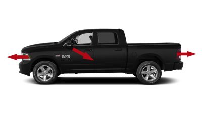 Front, Rear, and Side Camera Kit for Factory Display, Fits 2013-18 RAM®   