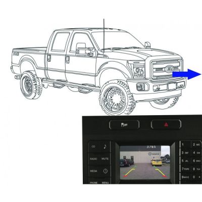 Universal Front Camera for 4.2" Factory Display, Fits 2017-2022 Super Duty 