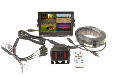 7" Quad High Definition Screen + 1 AHD Camera System-DEMO