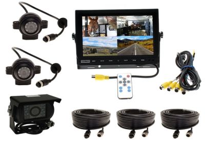 10" High Definition Quad Screen, 1 Rear, 2 AHD Eye Cameras -Complete System