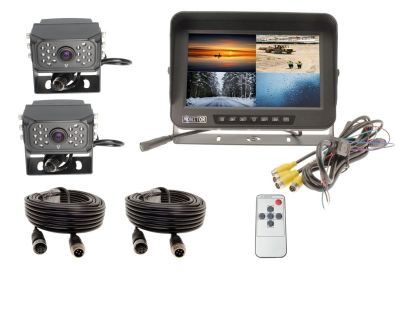 10" High Definition Waterproof Quad Screen + 2 AHD Camera -Complete System