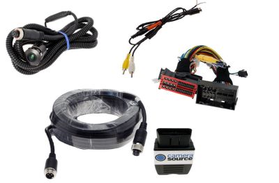 Flush Mount Camera with OBD Programmer for Factory Display-C4T, Fits Chrysler®/Dodge®/Jeep®/RAM® 