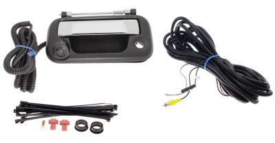 Chrome Tailgate Handle Back Up Camera for RCA Display Fits 2004-2014 F-150, Super Duty* 