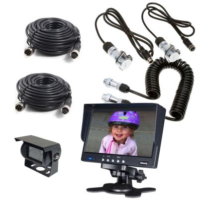 Heavy Duty 5th Wheel, Trailer, Camper Camera Kit with 7" AHD Monitor