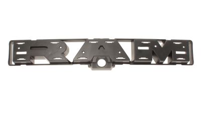 **CLOSEOUT** Version 2 RAM Grille Nameplate Backing Plate with camera cutout, Fits 2019-2024 RAM® 1500